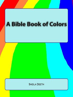 cover image of A Bible Book of Colors